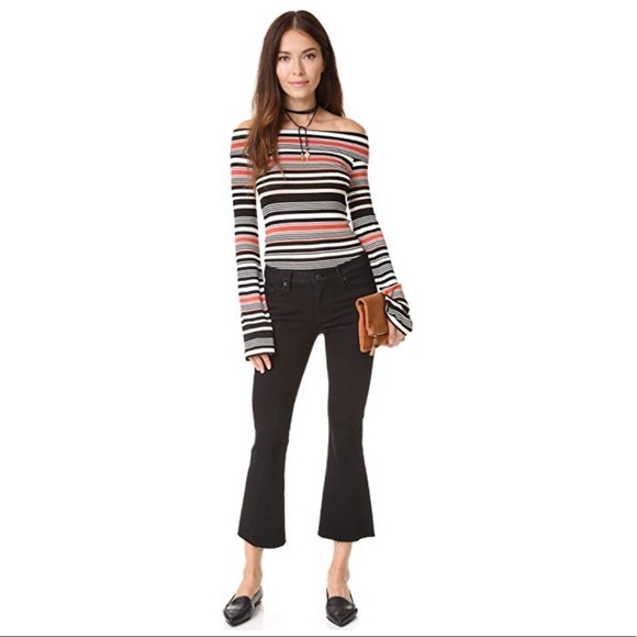 NEW • Hudson • Mia Cropped Flare Jeans Black 26 - Picture 4 of 4